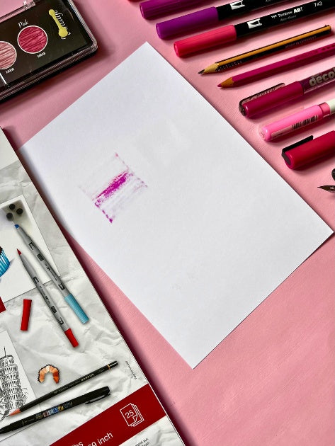 Ghosting sur le papier bristol uniquement pour les feutres à alcool