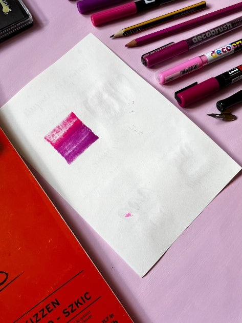 Résultat du ghosting sur le papier canson XXL croquis